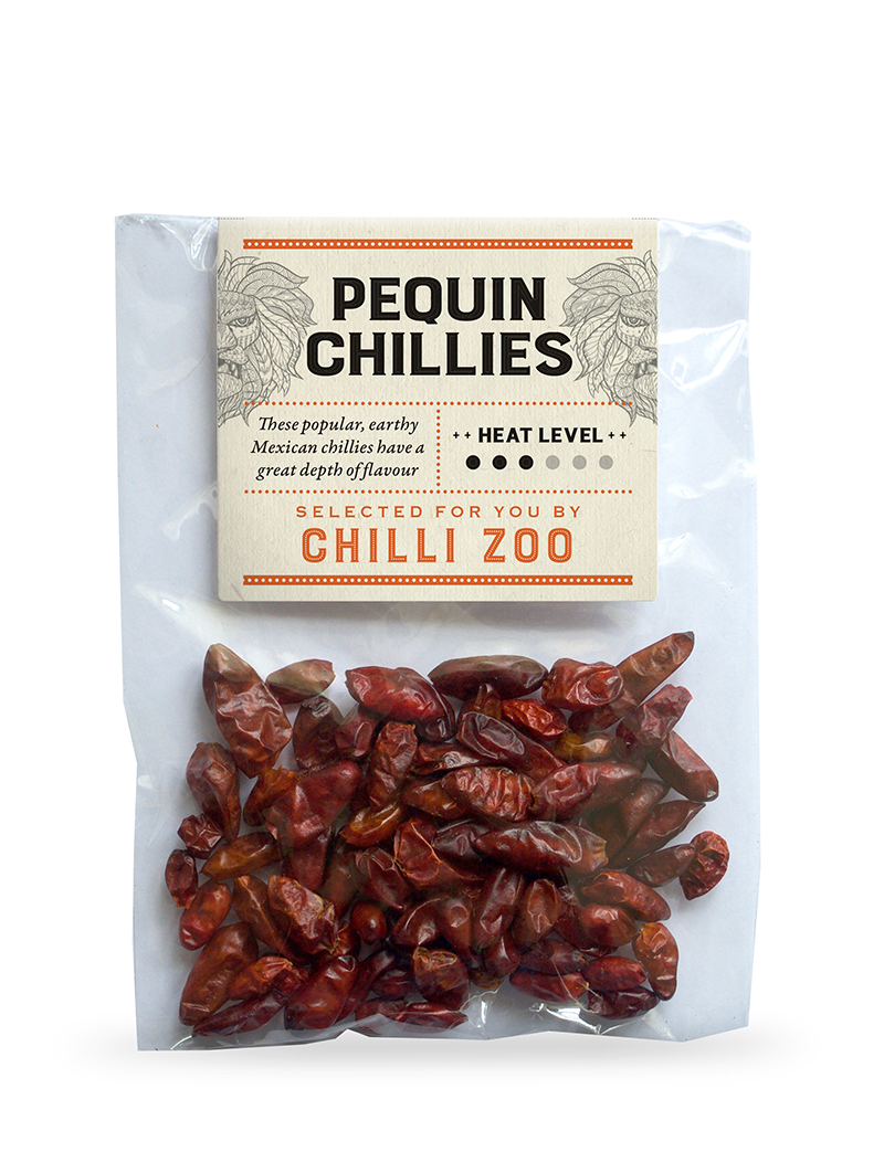 Dried Pequin chillies