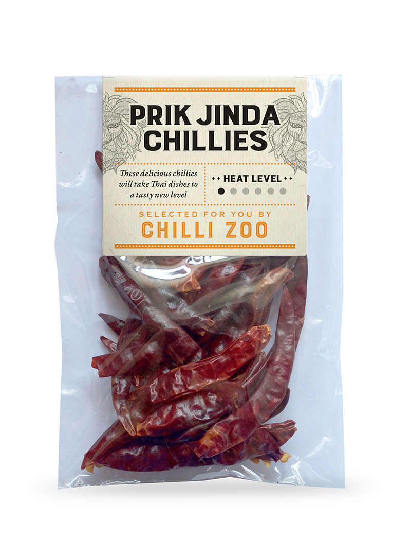 Dried Prik Jinda chillies